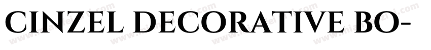 cinzel decorative bo字体转换
